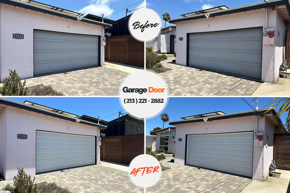 Before and after: garage door repair Coffee County